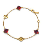 Gold Vermeil Mini Medicis Red Bracelet GOODS Harrods   