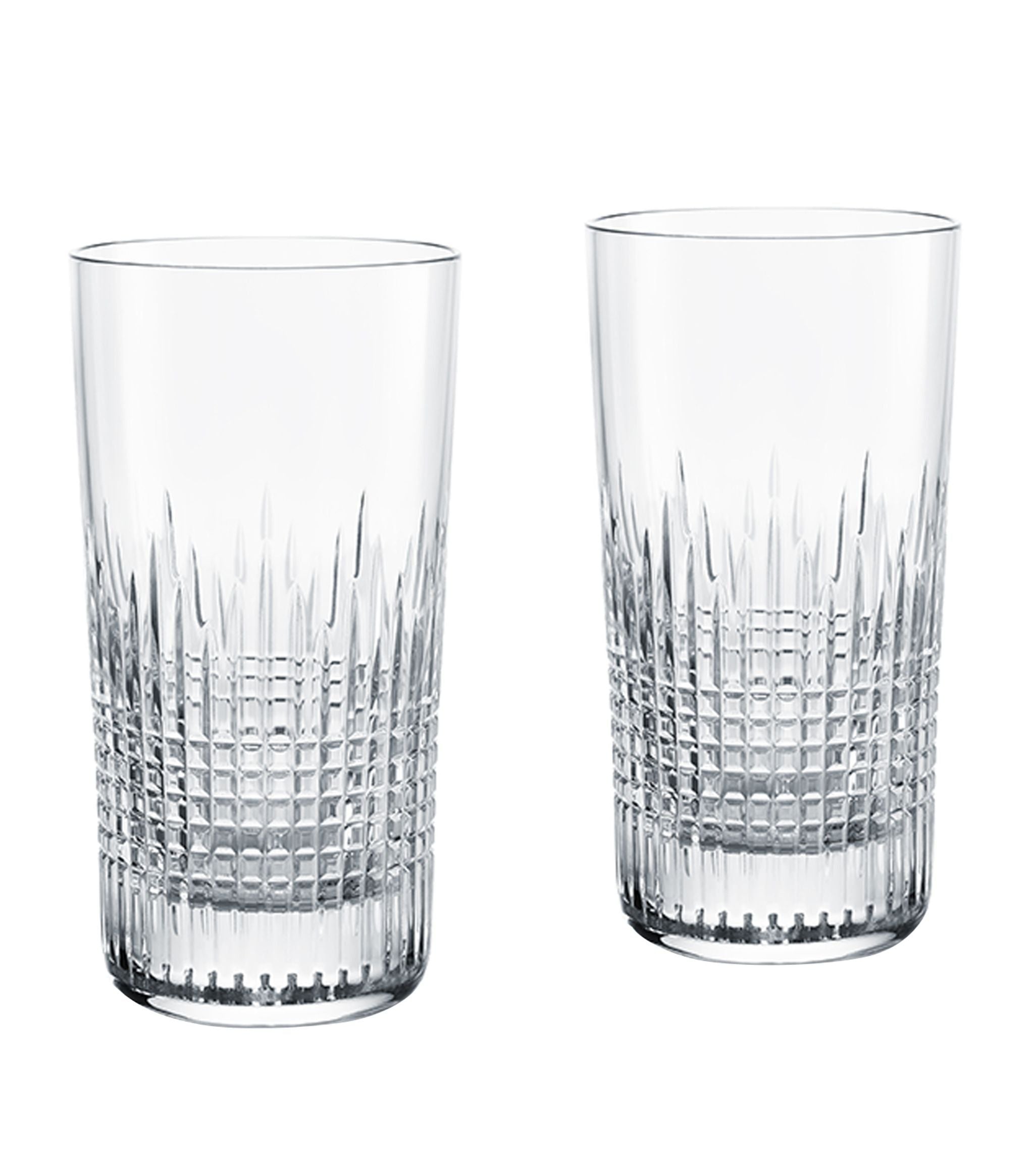 Set Of 2 Nancy Highball Glasses (340Ml) GOODS Harrods   