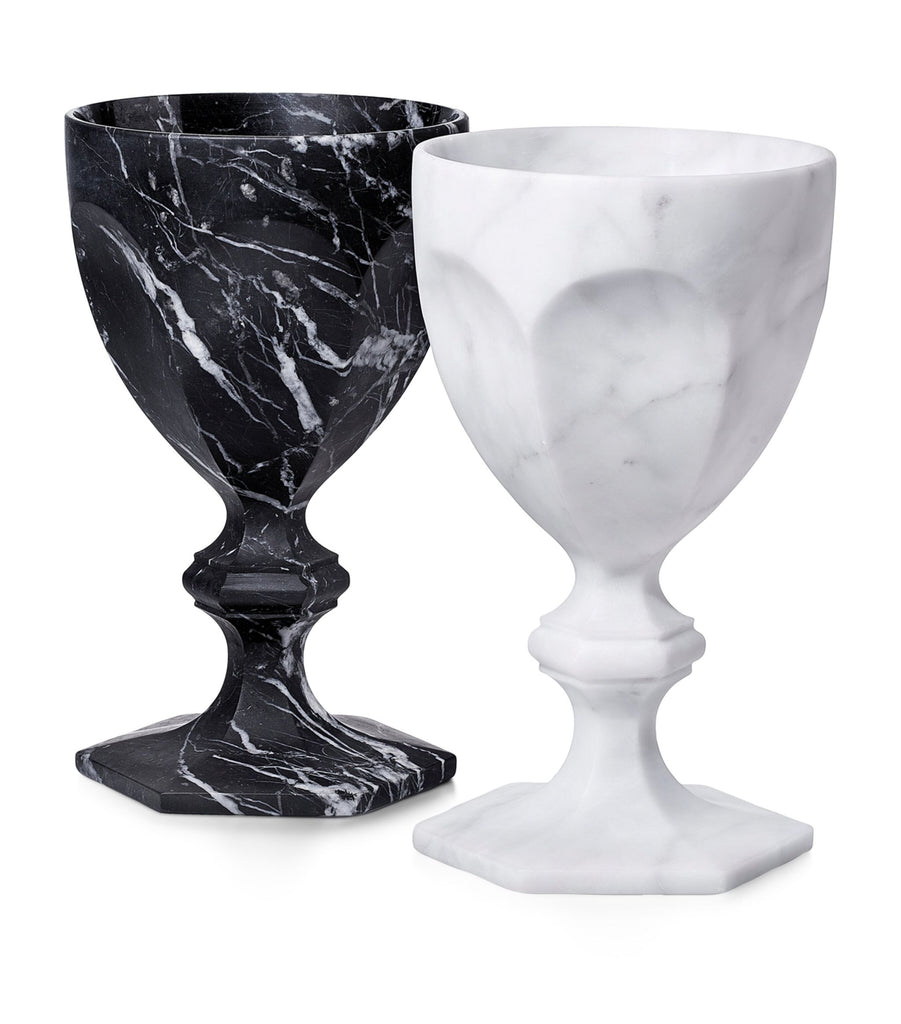 x Marcel Wanders Studio Set of 2 Harcourt Set in Stone Glasses