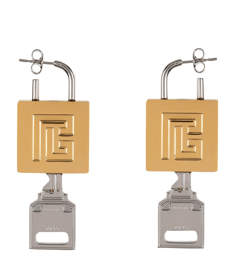 Labyrinth Padlock Earrings