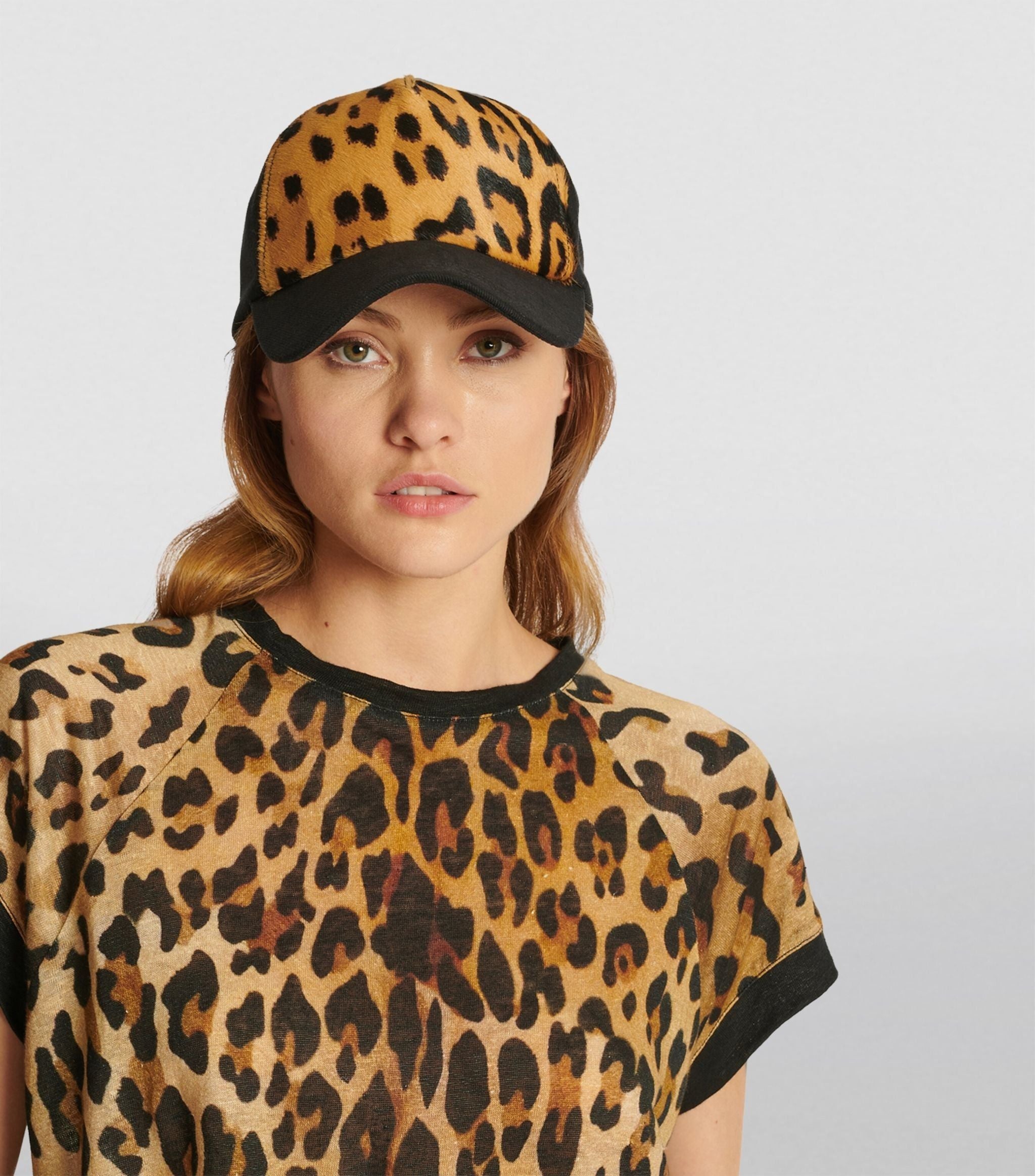 Leopard Print Baseball Cap GOODS Harrods   