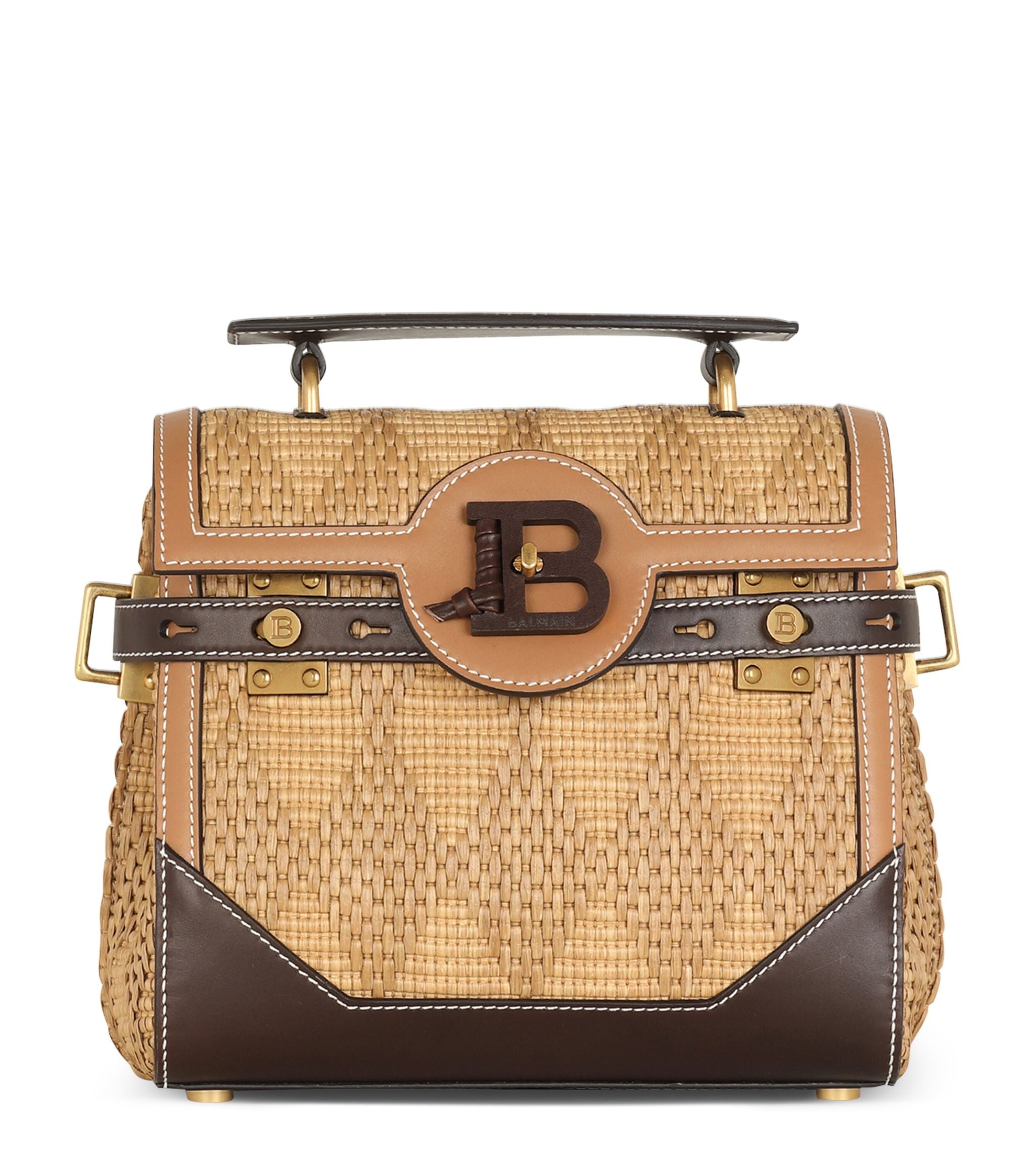 Raffia B-Buzz 23 Top-Handle Bag Miscellaneous Harrods   