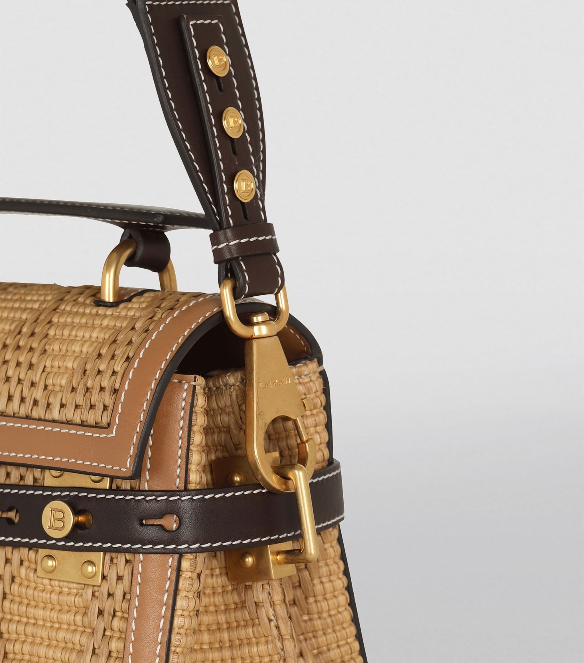 Raffia B-Buzz 23 Top-Handle Bag Miscellaneous Harrods   