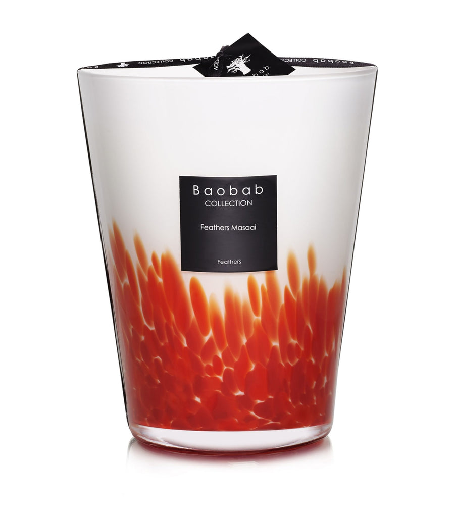 Feathers Masaai Candle (24cm)