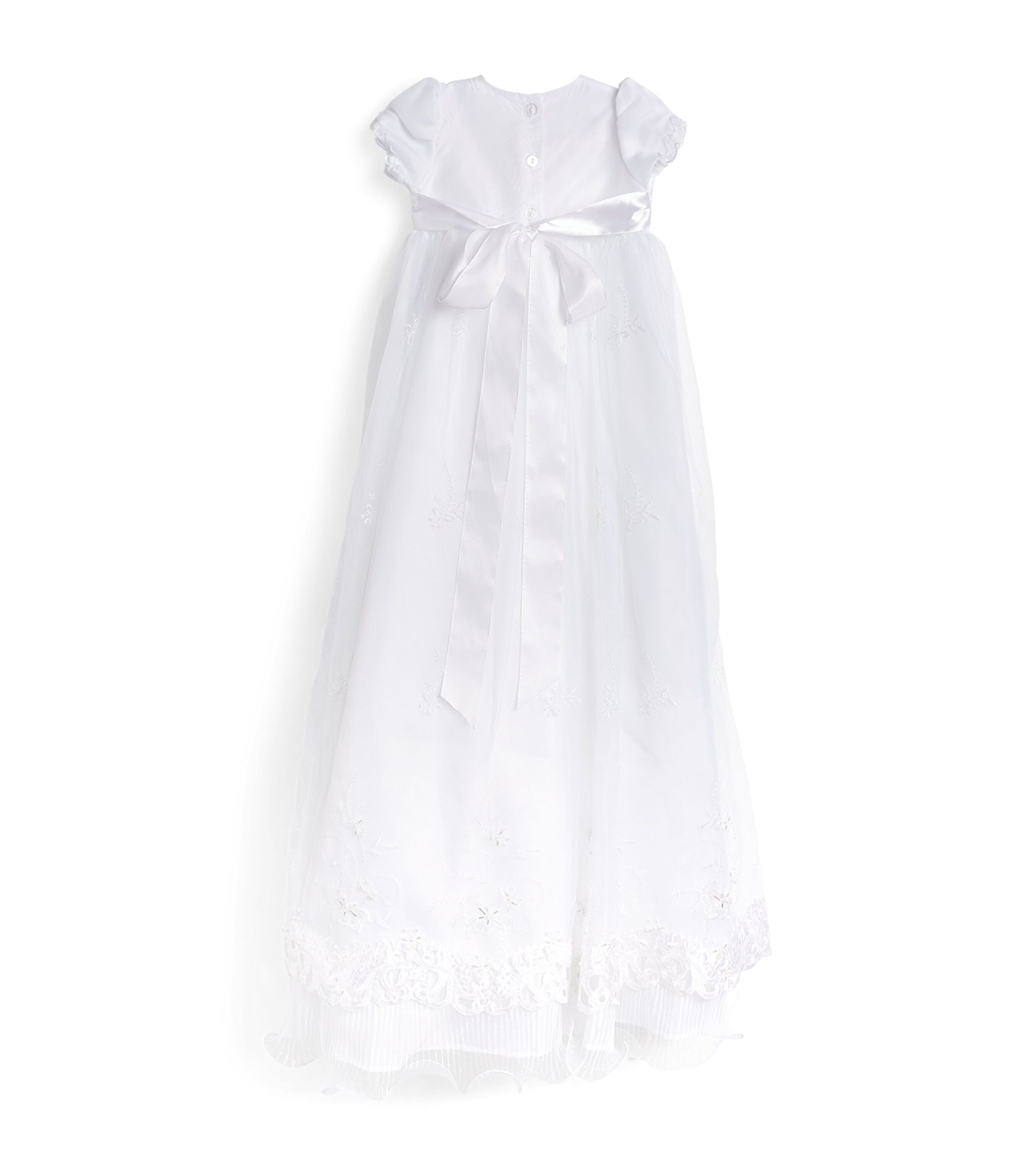 Tulle Christening Dress and Bonnet Set (0-12 Months) GOODS Harrods   