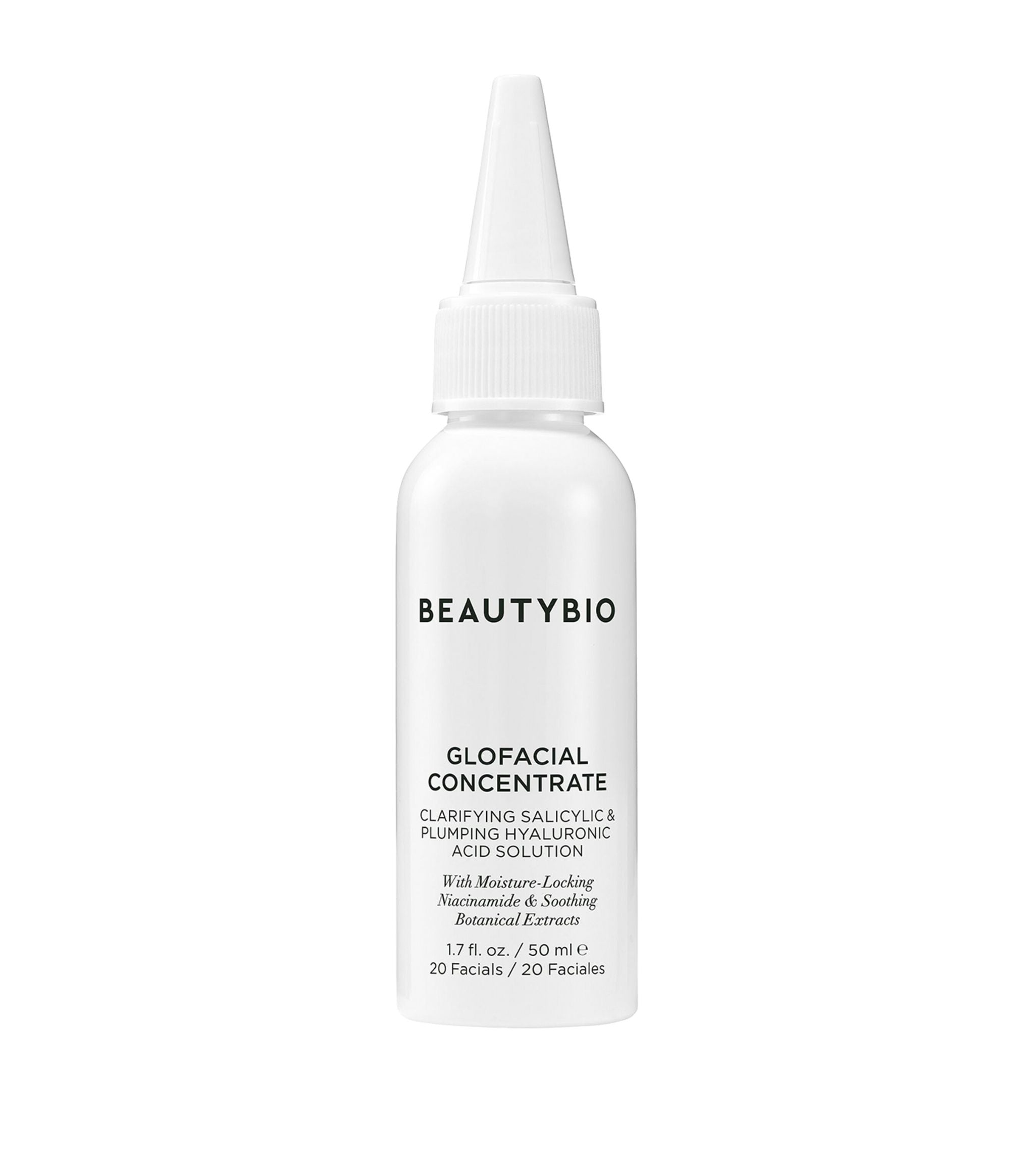 GLOfacial Concentrate Clarifying Salicylic & Plumping Hyaluronic Acid Solution (50ml) GOODS Harrods   