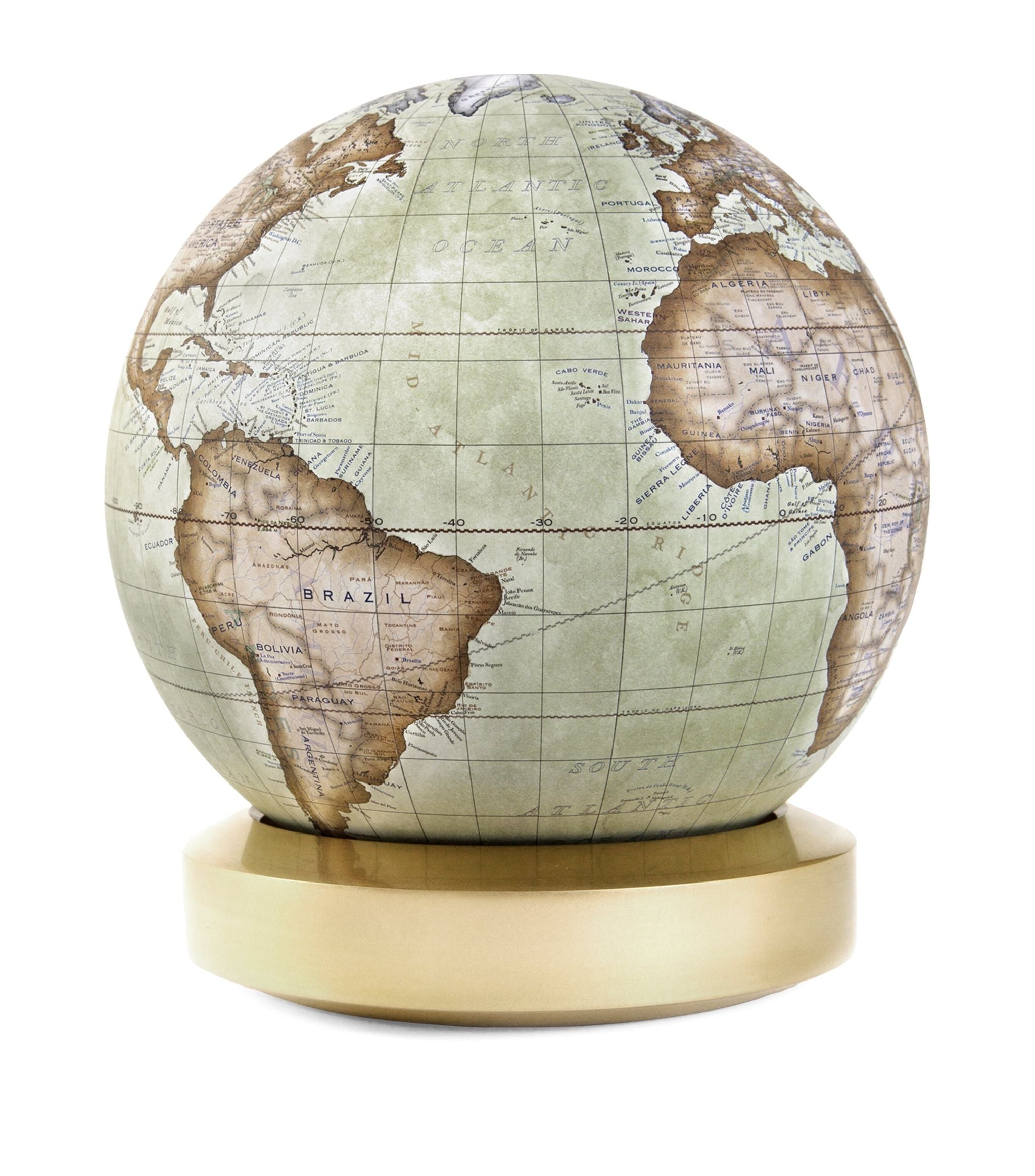 The Brass Albion Desk Globe (22cm) GOODS Harrods   