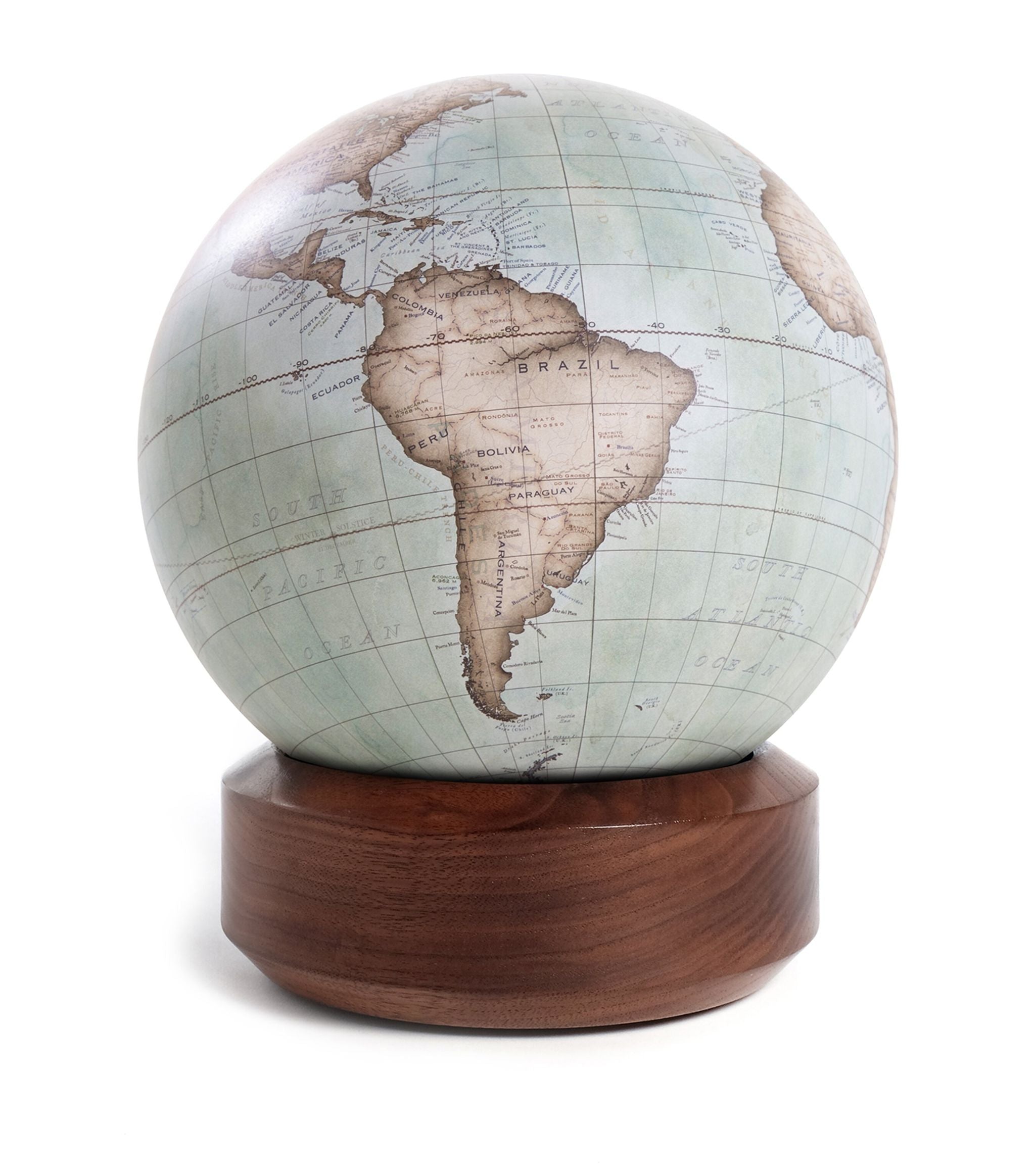 The Walnut Standard Desk Globe (22cm) GOODS Harrods   