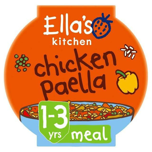 Ella's Kitchen Organic Chicken Paella Toddler Tray Meal 12+ Months 200g baby meals Sainsburys   