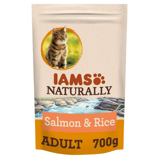 IAMS Naturally Cat, Salmon & Rice 700g