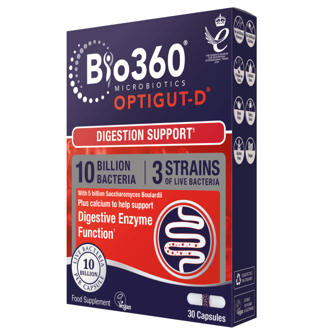 Bio360 OptiGUT-D (10 Billion Bacteria) Vegan McGrocer Direct Defaul Title  