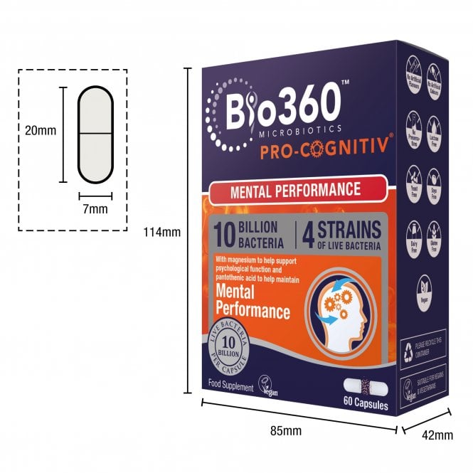 Bio360 Pro-Cognitiv (10 Billion Bacteria) Discover Our Range McGrocer Direct   