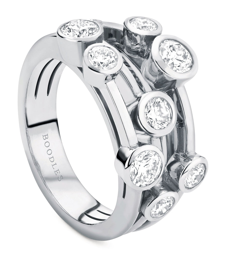 Platinum and Diamond Classic Raindance Ring