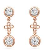 Rose Gold and Diamond Beach Earrings GOODS Harrods   