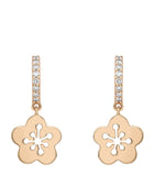 Rose Gold and Diamonds Mini Blossom Drop Earrings GOODS Harrods   