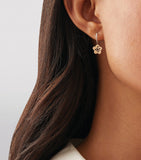 Rose Gold and Diamonds Mini Blossom Drop Earrings GOODS Harrods   