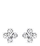 White Gold and Diamond Be Boodles Stud Earrings GOODS Harrods   