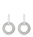 White Gold and Diamond Classic Roulette Earrings GOODS Harrods   