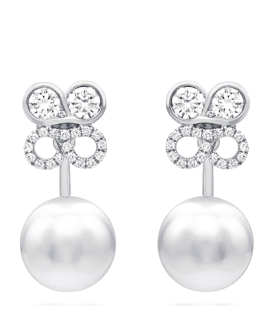 White Gold, Diamond and Pearl Be Boodles Earrings