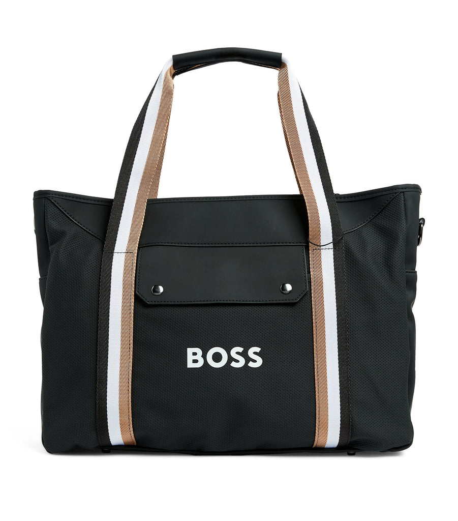 Striped Logo Changing Tote Bag