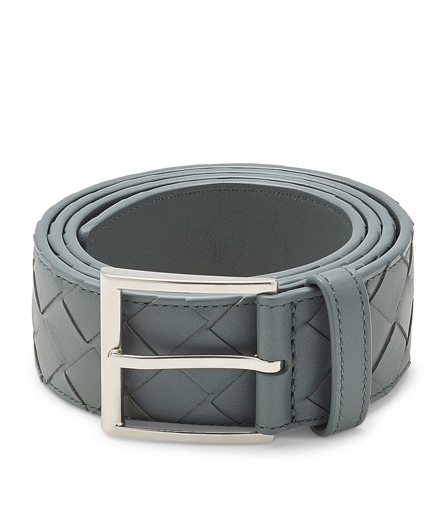 Leather Intrecciato Belt