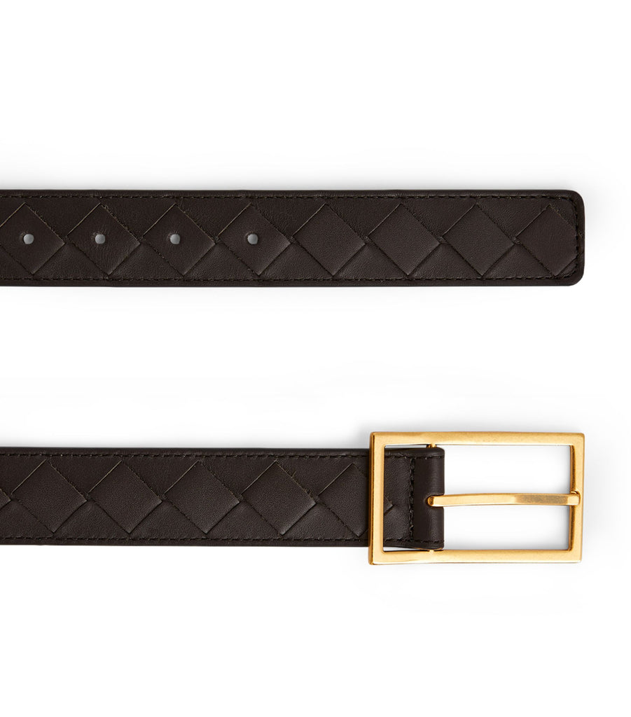 Leather Intrecciato Belt