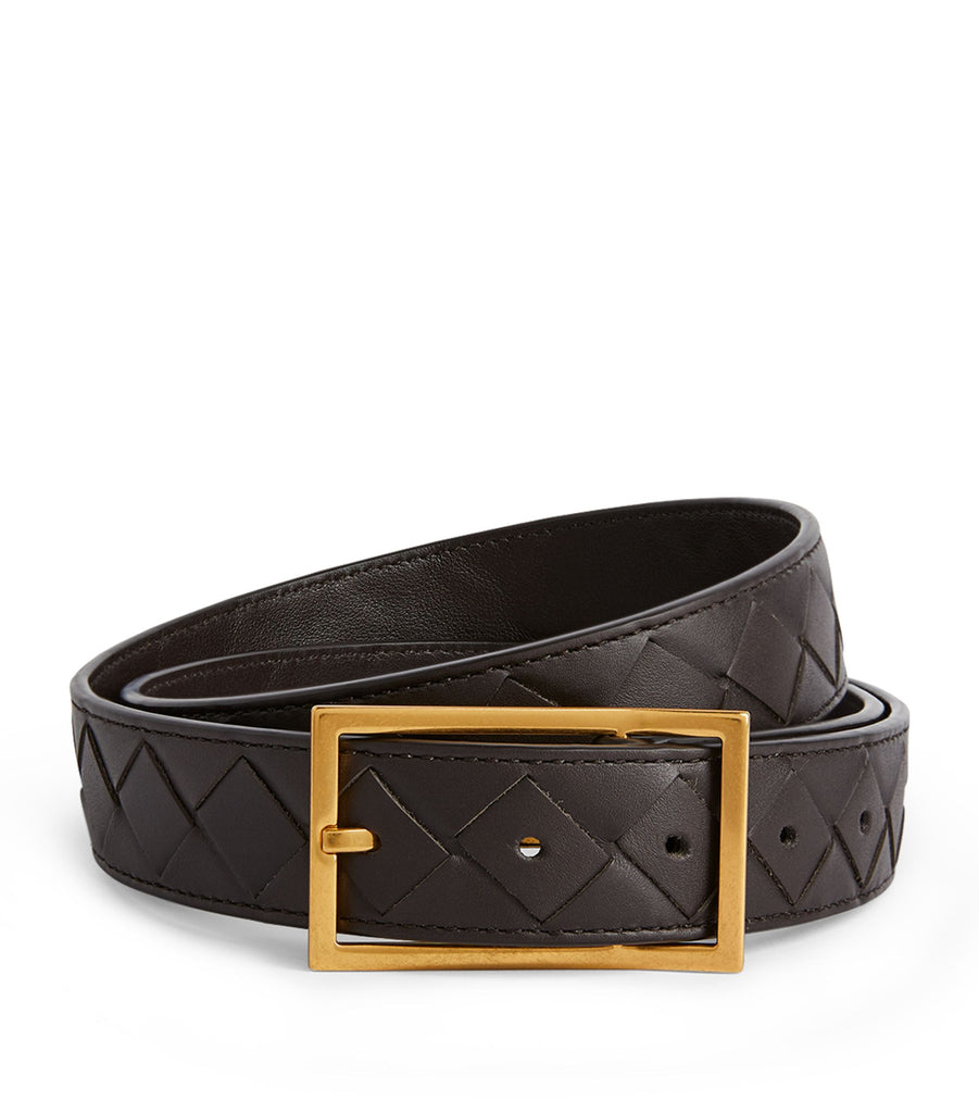 Leather Intrecciato Belt