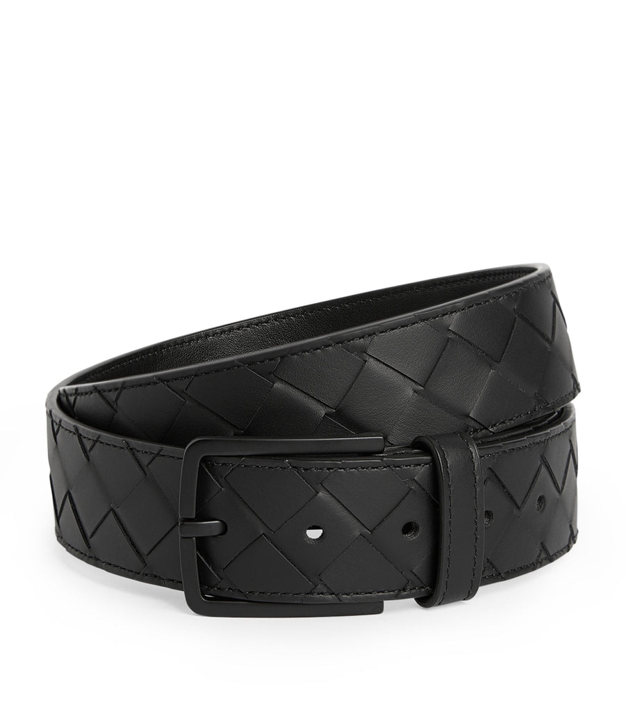 Leather Intrecciato Belt