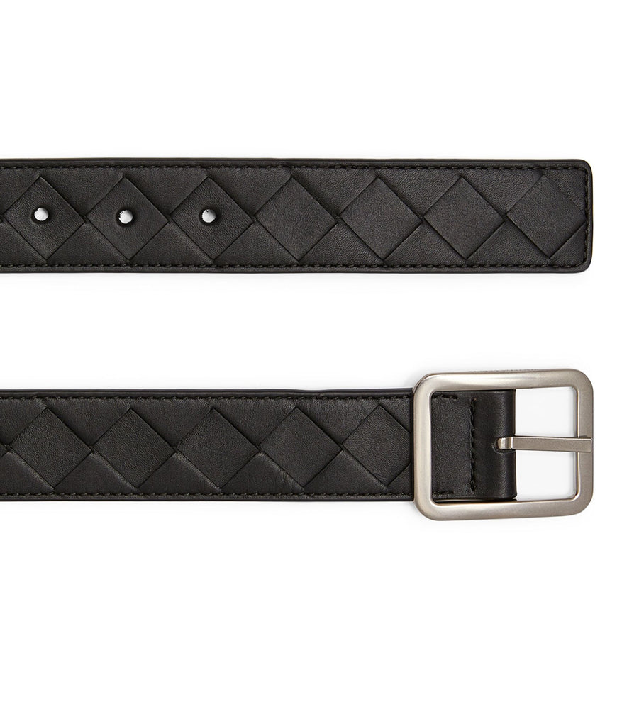 Leather Intrecciato Belt