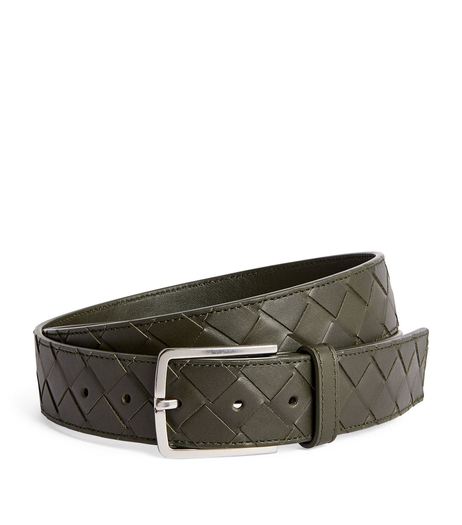 Leather Intrecciato Belt