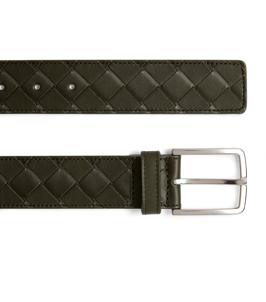 Leather Intrecciato Belt