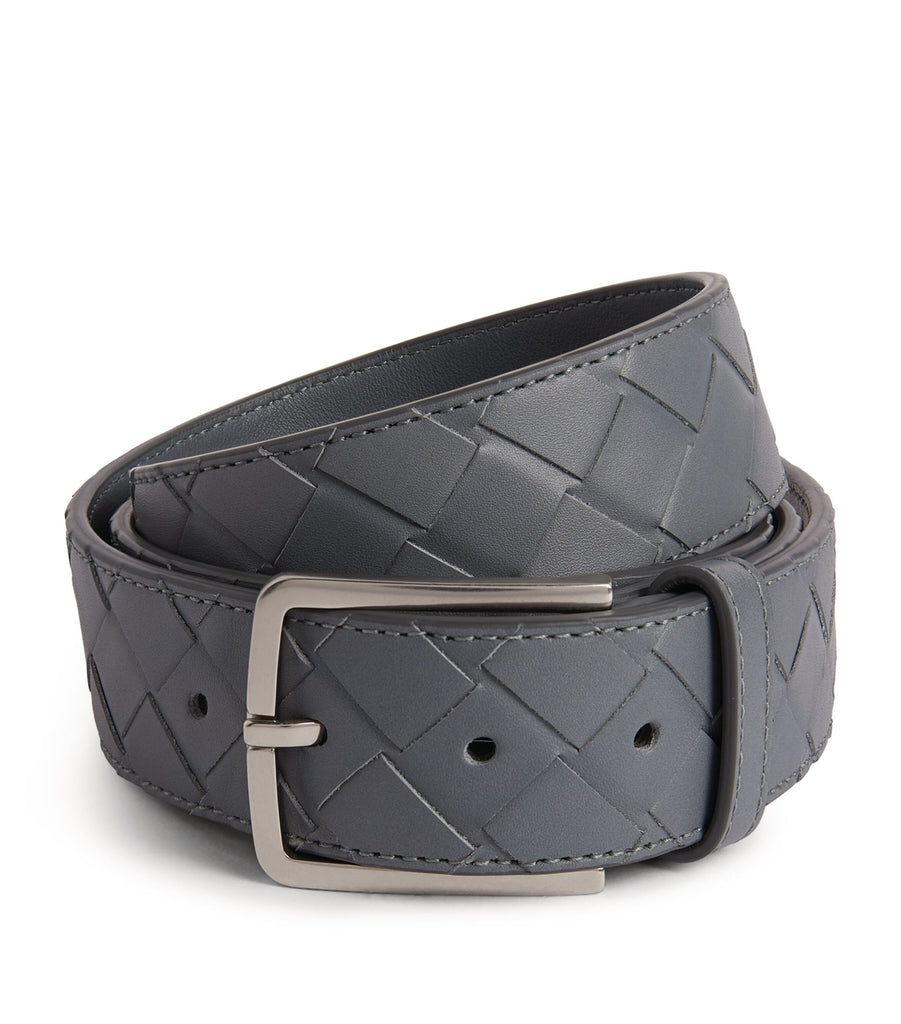 Leather Intrecciato Belt