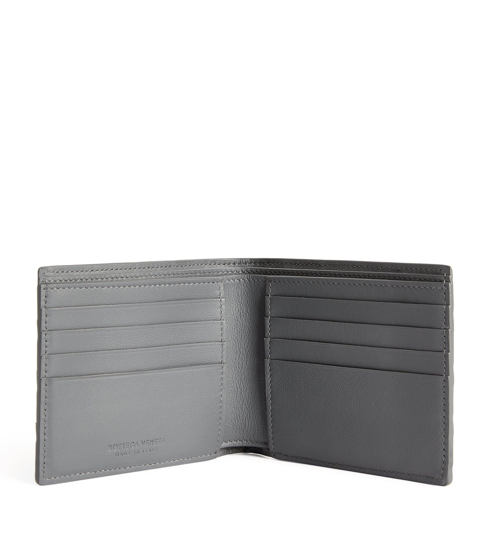 Leather Intrecciato Bifold Wallet GOODS Harrods   