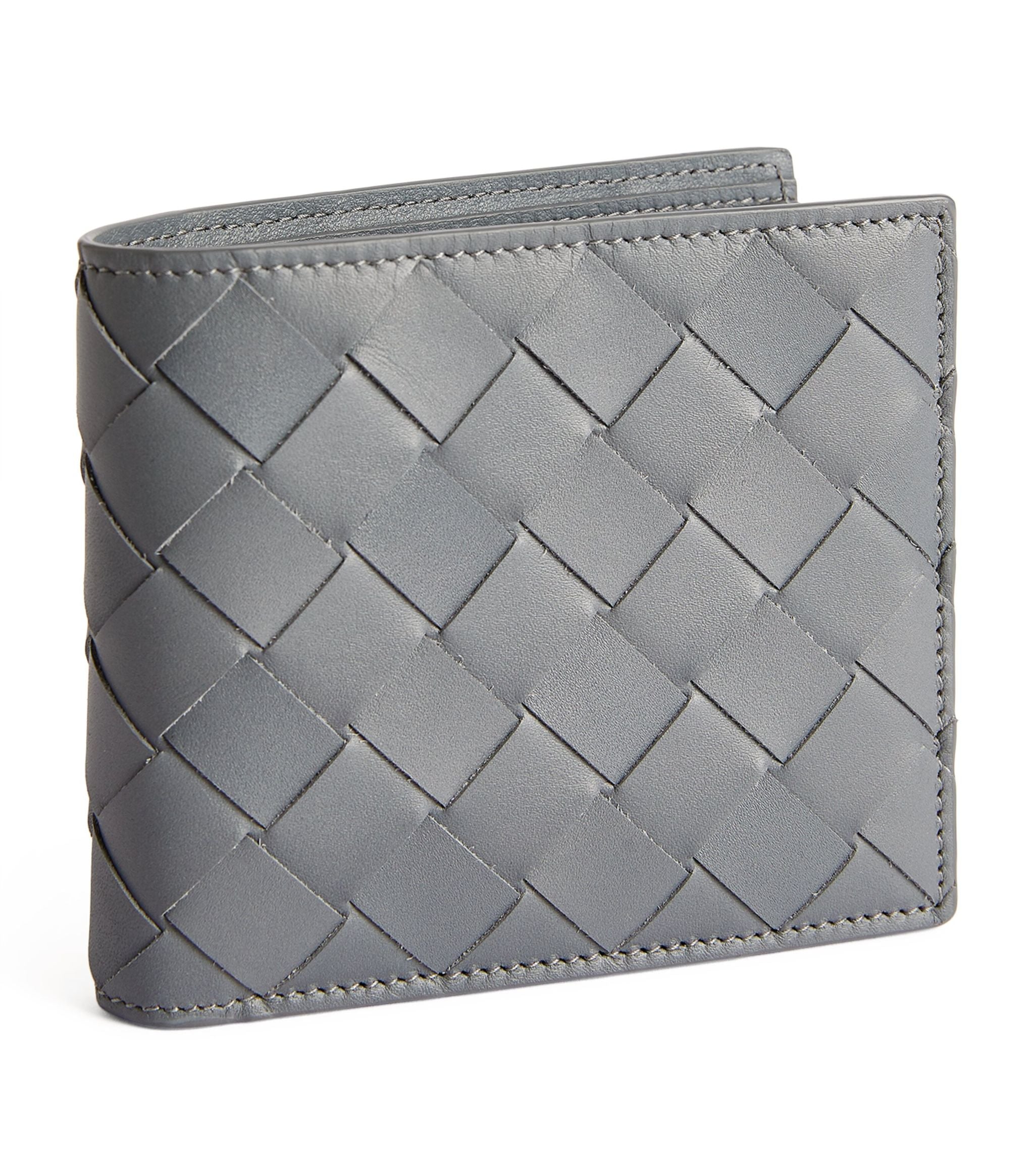 Leather Intrecciato Bifold Wallet GOODS Harrods   