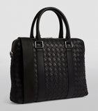 Leather Intrecciato Briefcase GOODS Harrods   