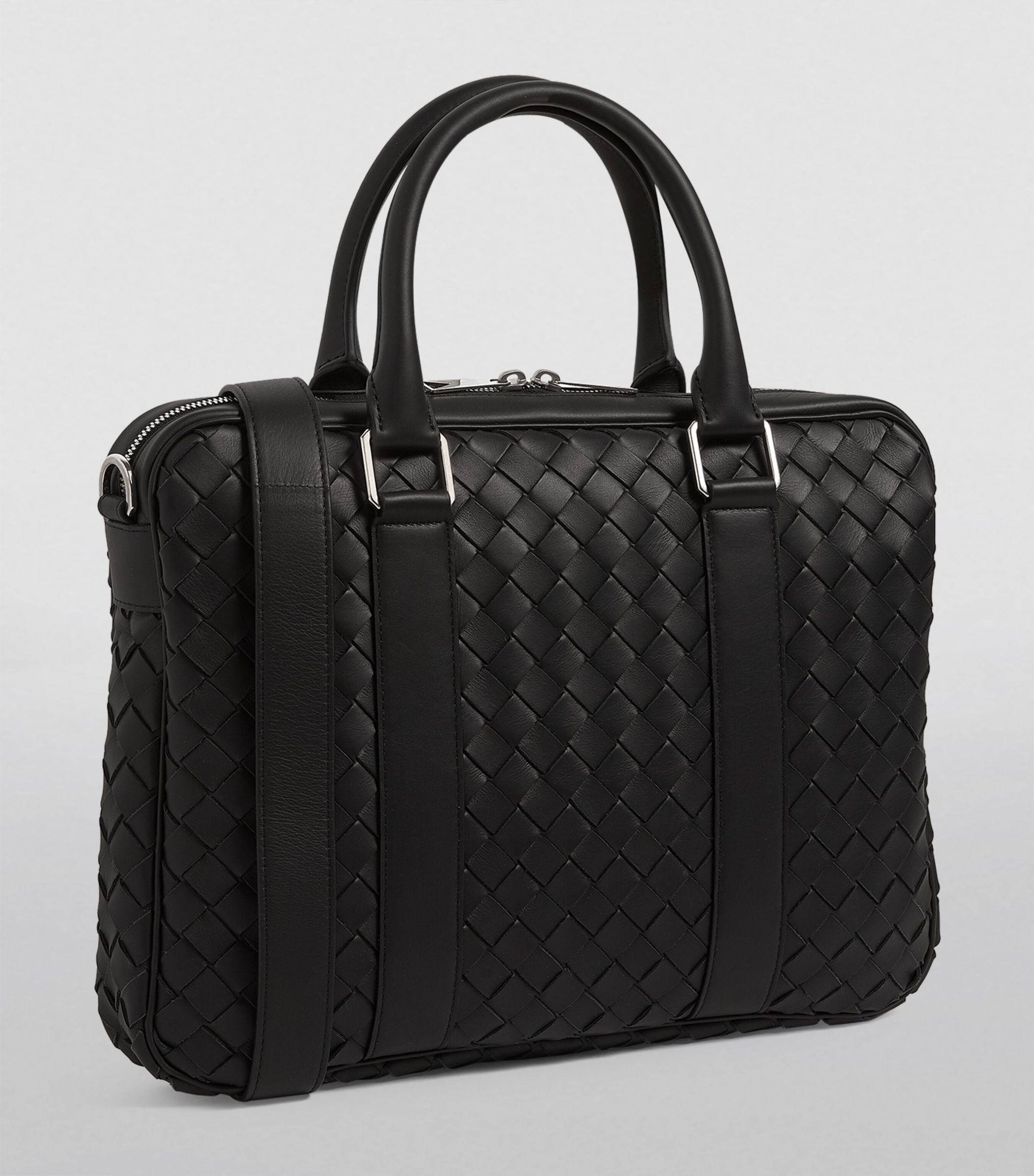 Leather Intrecciato Briefcase GOODS Harrods   