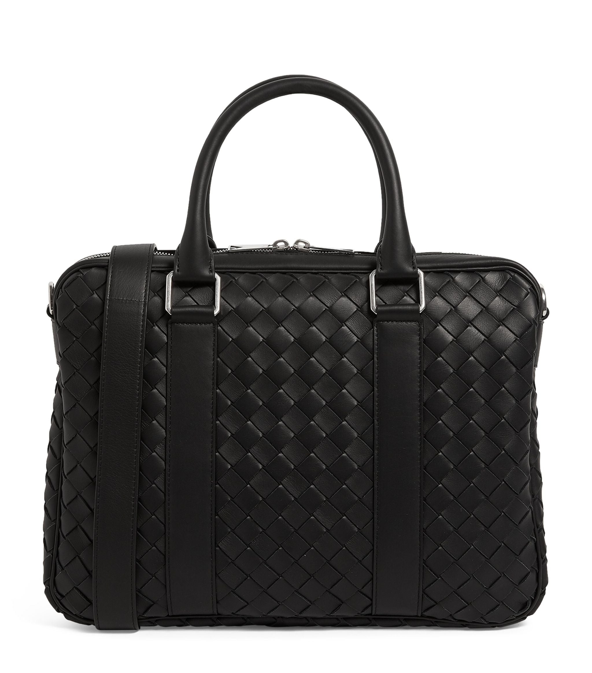 Leather Intrecciato Briefcase GOODS Harrods   