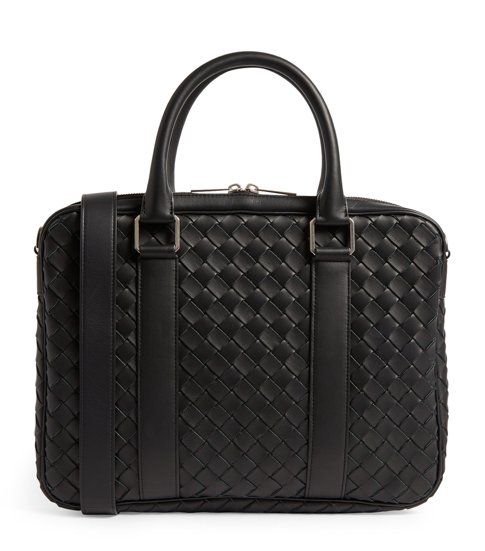 Leather Intrecciato Briefcase GOODS Harrods   