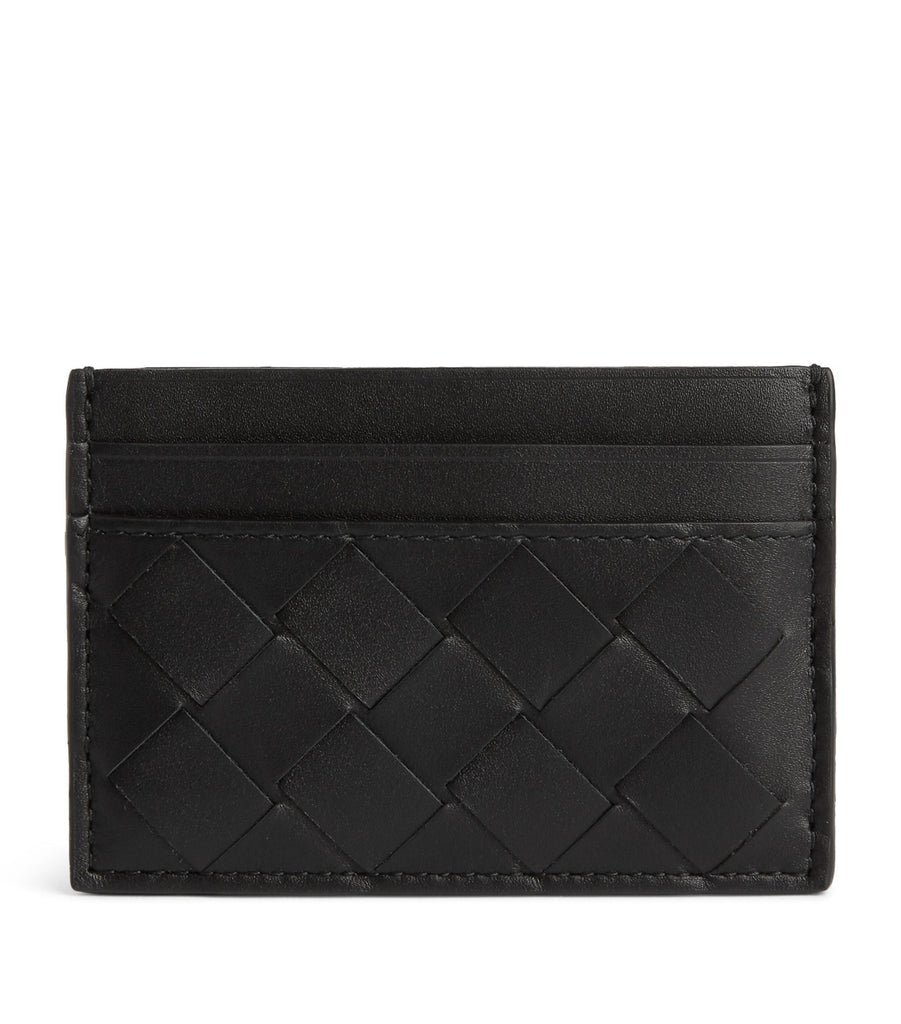 Leather Intrecciato Card Holder