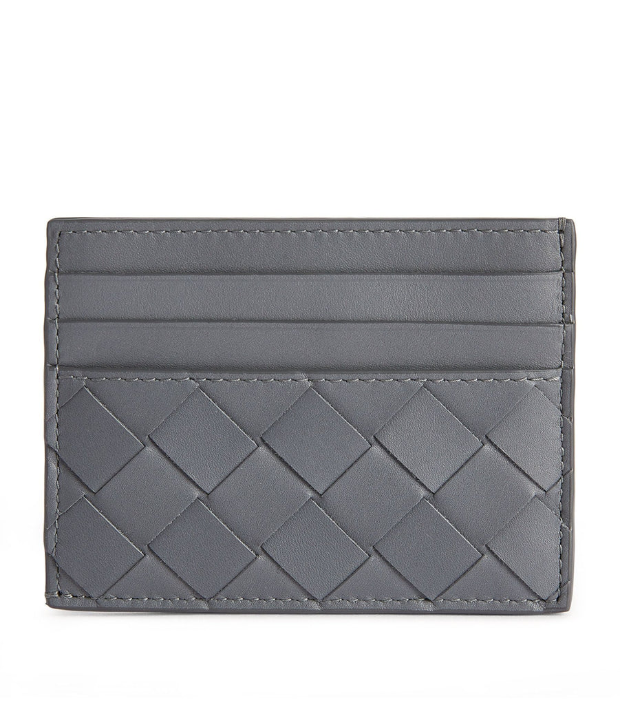 Leather Intrecciato Card Holder