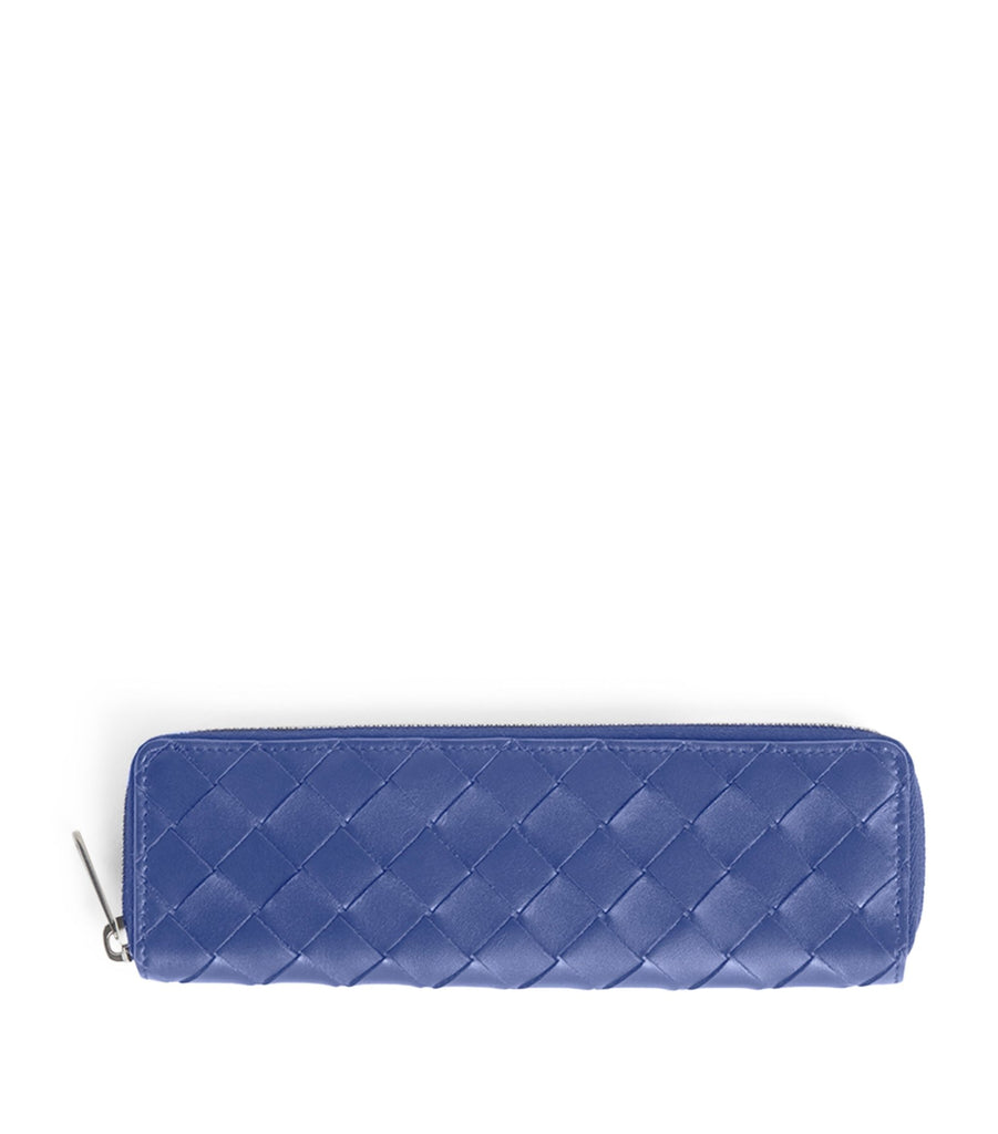 Leather Intrecciato Pencil Case