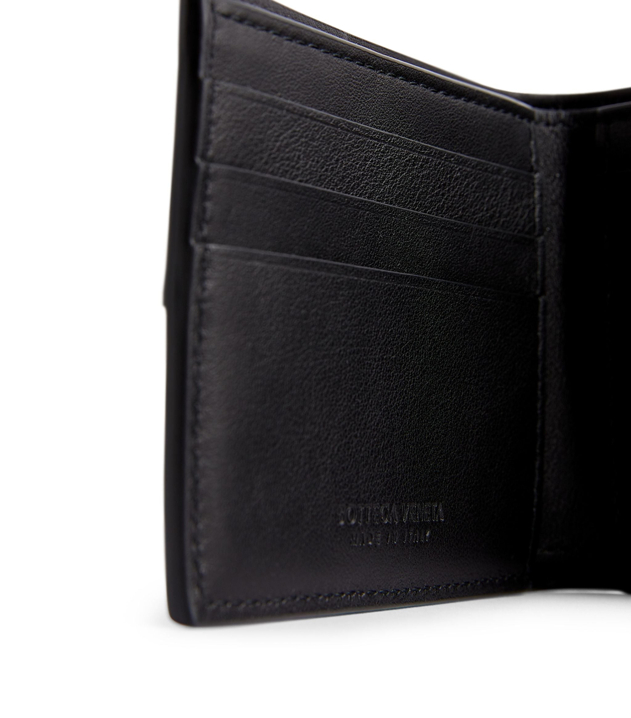 Leather Intreccio Bifold Wallet GOODS Harrods   