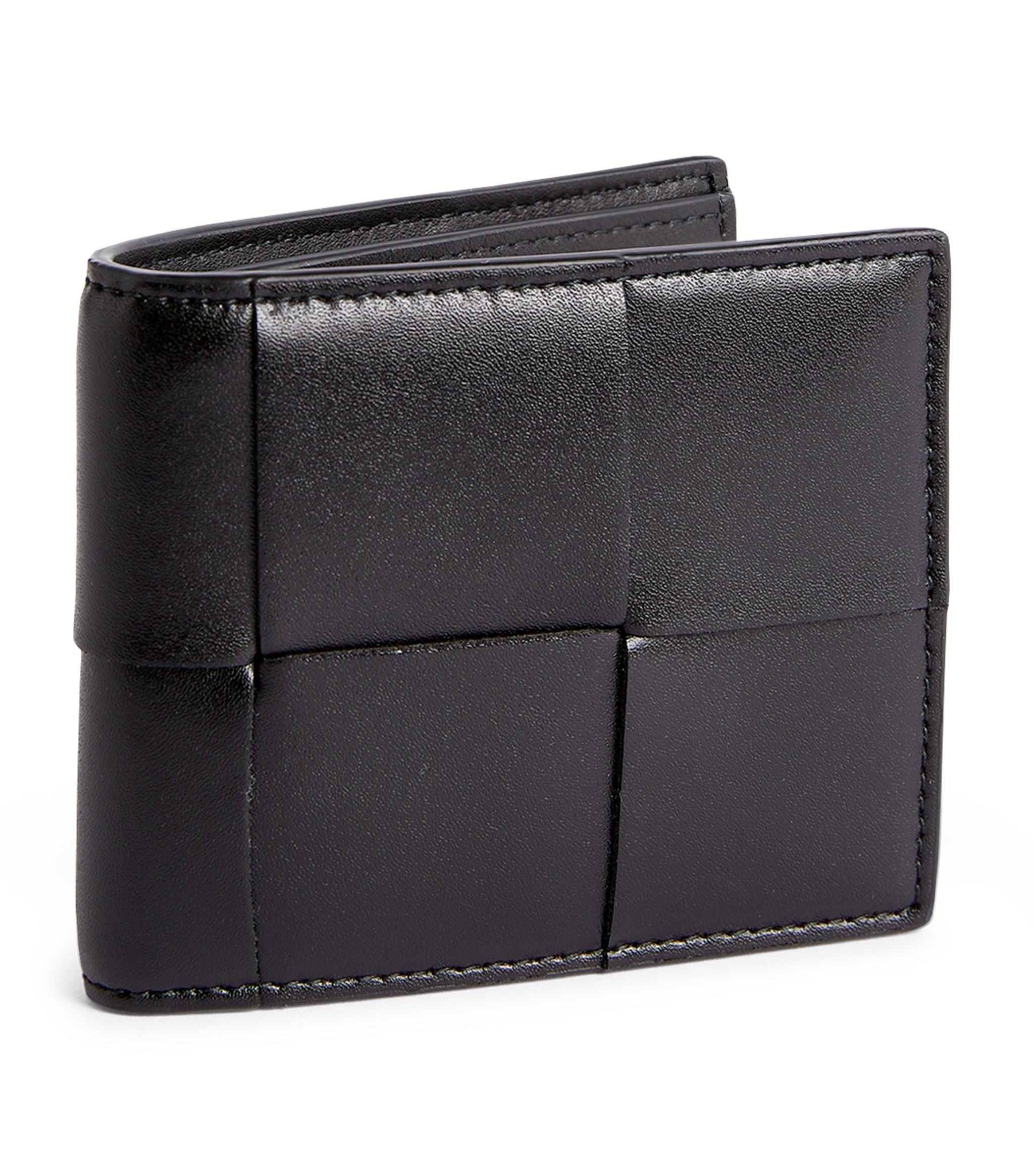 Leather Intreccio Bifold Wallet GOODS Harrods   