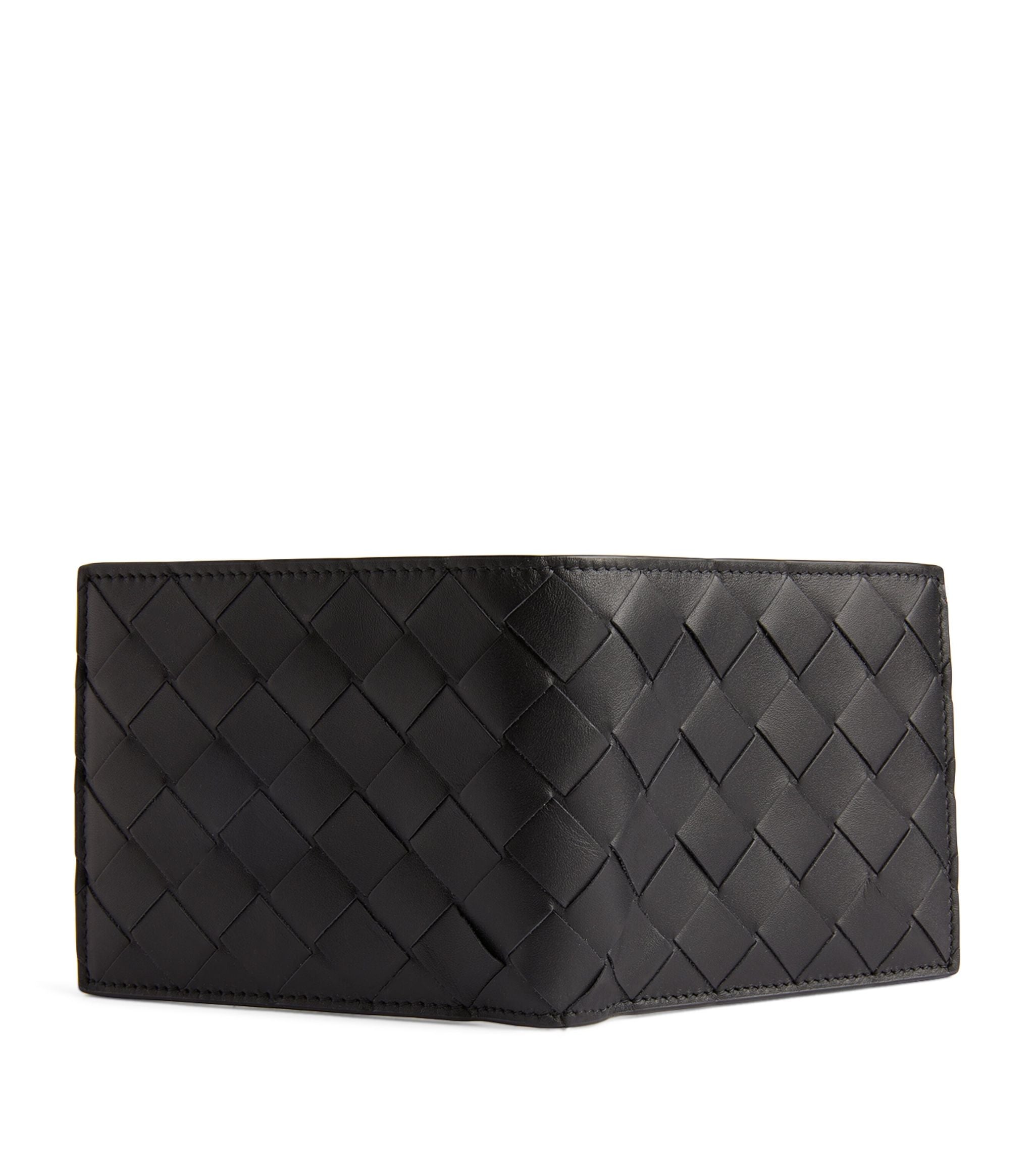 Leather Intreccio Bifold Wallet GOODS Harrods   