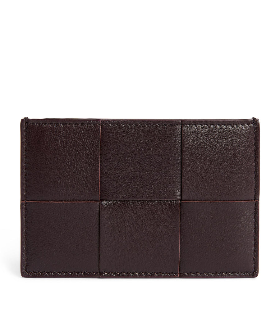 Leather Intreccio Card Holder