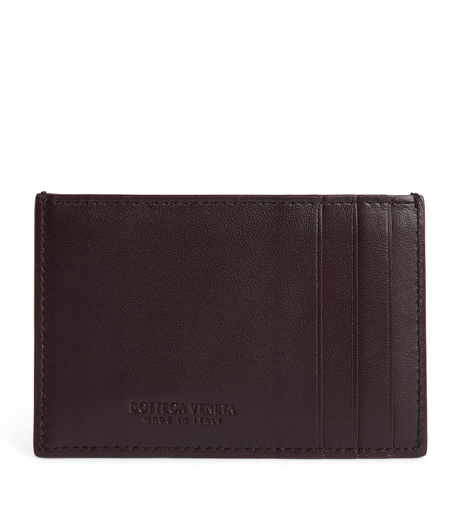 Leather Intreccio Card Holder