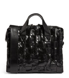 Leather Intreccio Cassette Briefcase GOODS Harrods   