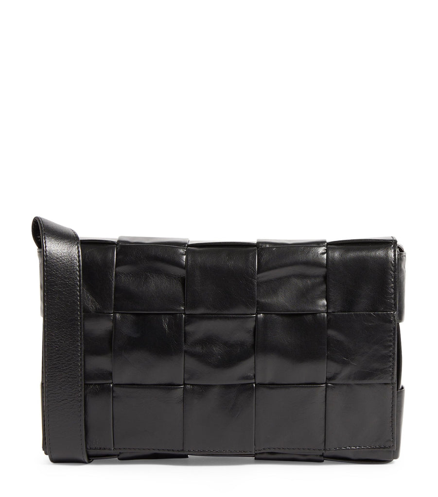 Leather Intreccio Cassette Cross-Body Bag