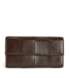 Leather Intreccio Flap Wallet Miscellaneous Harrods   