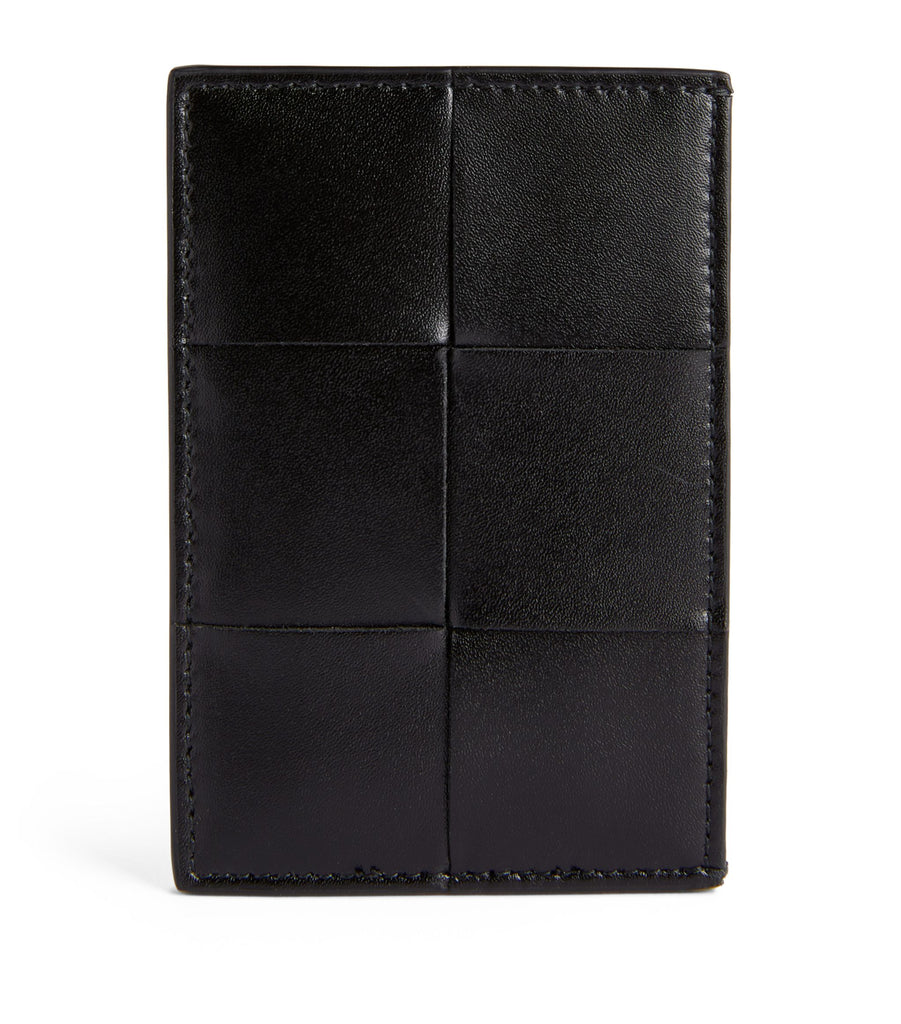 Leather Maxi Intrecciato Card Holder